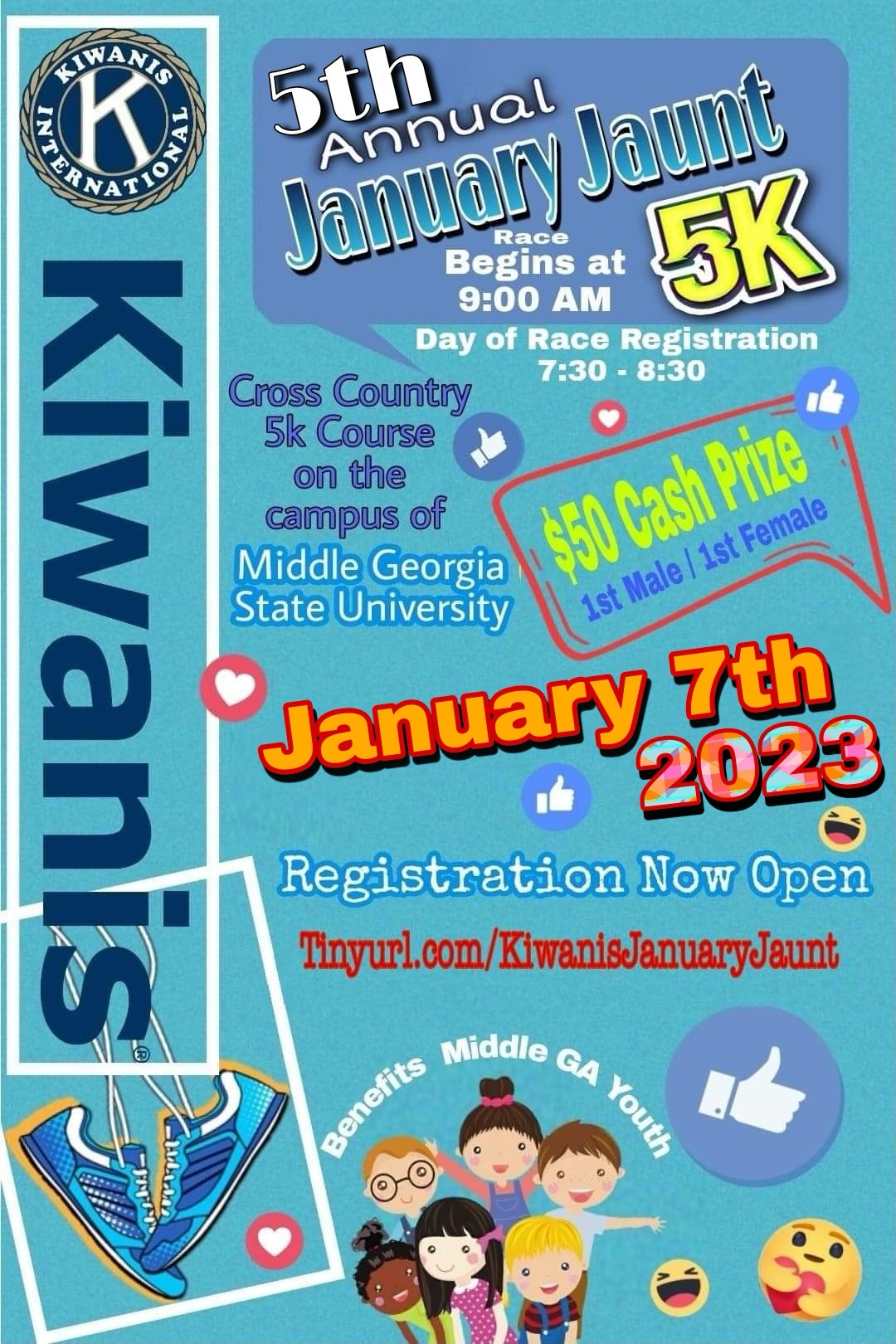 5th Annual Kiwanis January Jaunt 5K