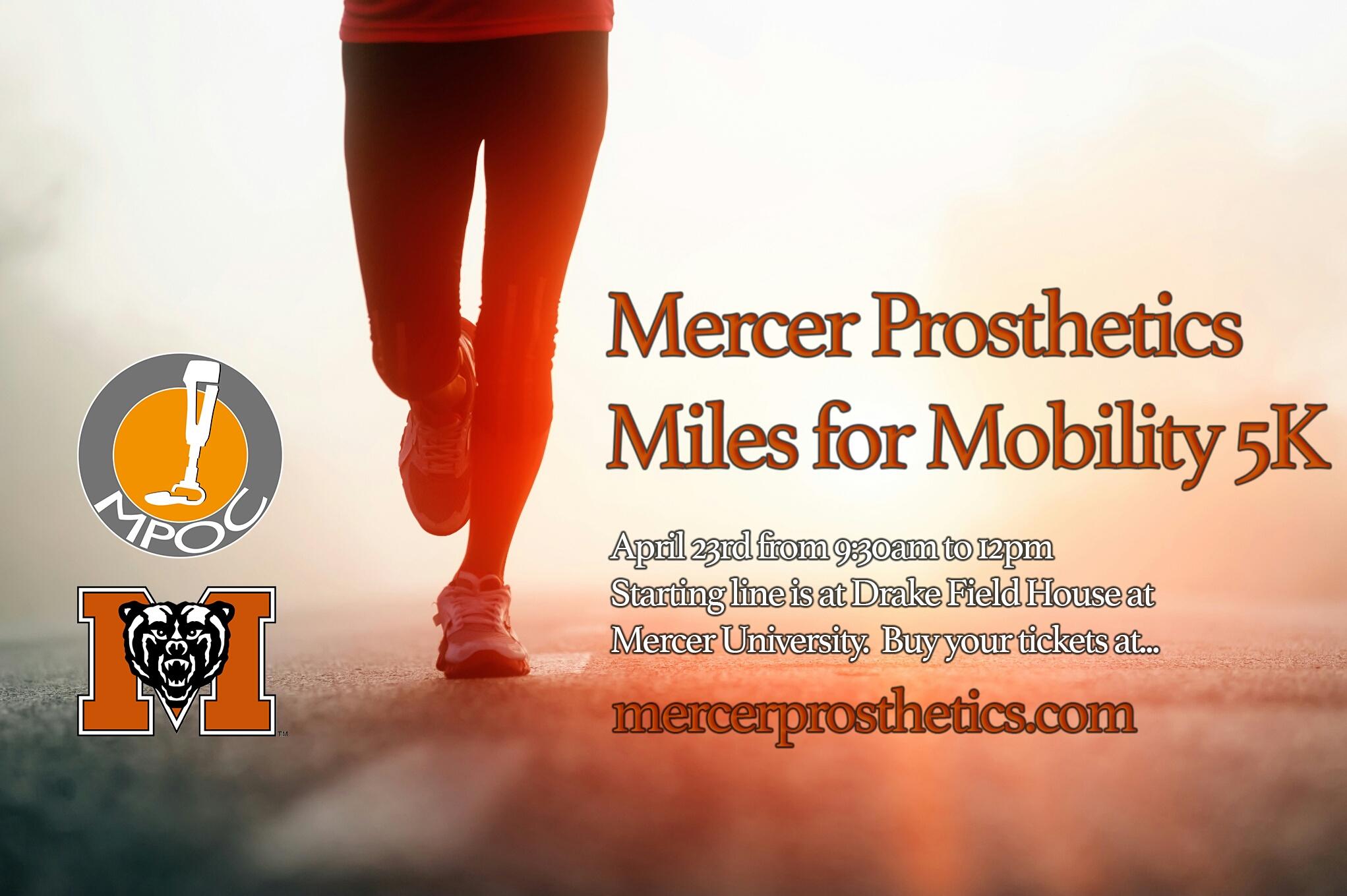 Mercer Prosthetics Miles for Mobility 5K and 3K