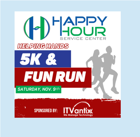 Happy Hour Helping Hands 5K & 1-Mile Fun Run